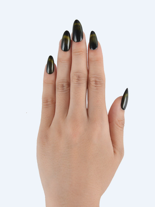Black Cat Eye Press-On Nails