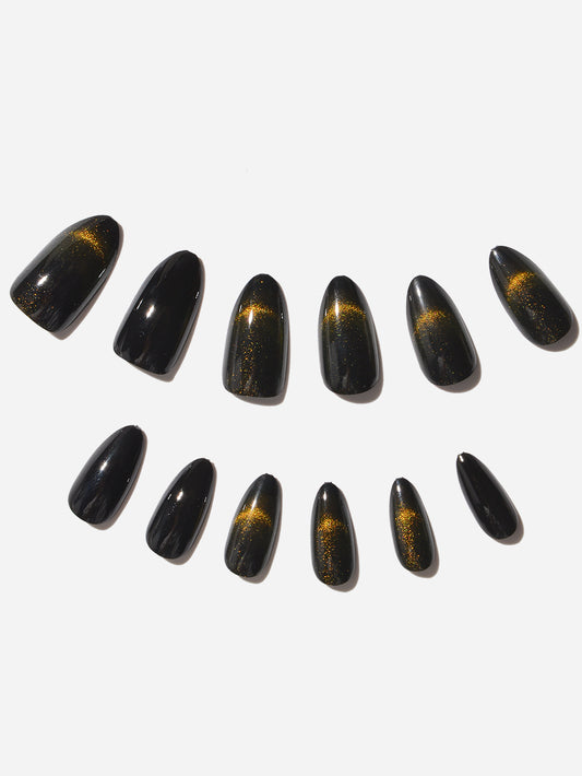 Black Cat Eye Press-On Nails
