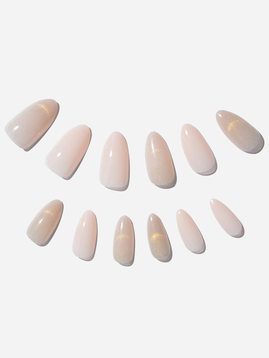 Pink Cat Eye Press-On Nails